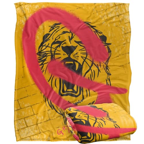 HARRY POTTER Blanket, 152 x 127 cm Gryffindor Graffiti Silky Touch Super Soft Throw Blanket