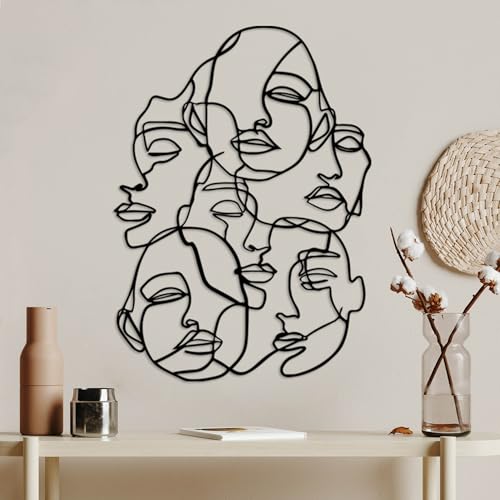 Stylish Black Decorative Metal Wall Accessory, 42 x 60 cm, 100% Metal, 1.5 mm Thick, Easy Wall Mounting, Perfect for Modern Home Decor