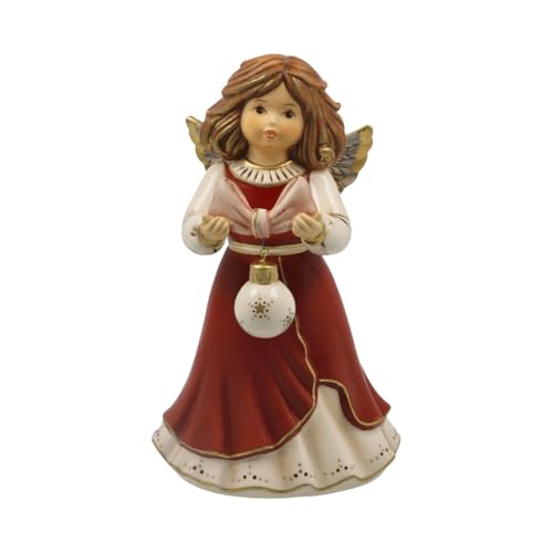 Goebel Angel Figurine My Most Beautiful Christmas Bauble Bordeaux Heavenly Messengers Christmas
