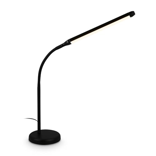BRILONER - Dimmable LED Table Lamp Adjustable Warm White Bedside Lamp Desk Lamp Living Room Table Lamp 13x72.5cm Black