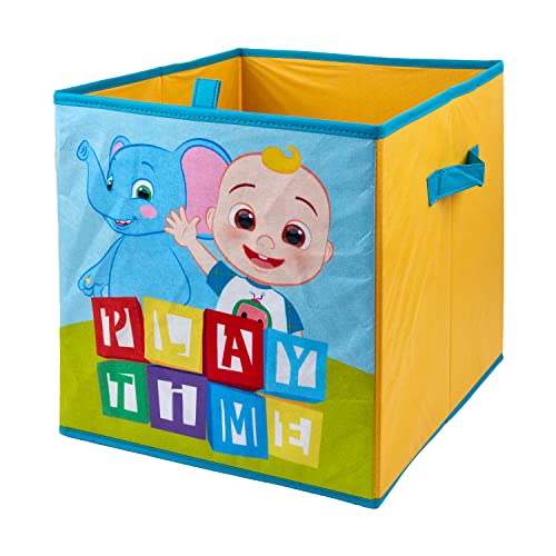 HOX Cocomelon Foldable Storage Boxes with Handles - Durability & Fabric Collapsible Chest/Cubes Storage - Compatible Kallax Furniture - For Organizer Kids Room & Playroom