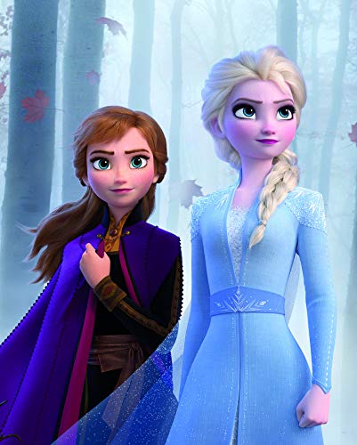 Komar Disney Wall Mural Frozen Sisters in The Wood - Children's Room Decoration Art Print - No Frame - WB072-40x50 - Size: 40 x 50 cm (Width x Height)