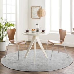 Livabliss Vicky Marrakech Vintage Round, Living Room – 160 cm, Grey & Cream