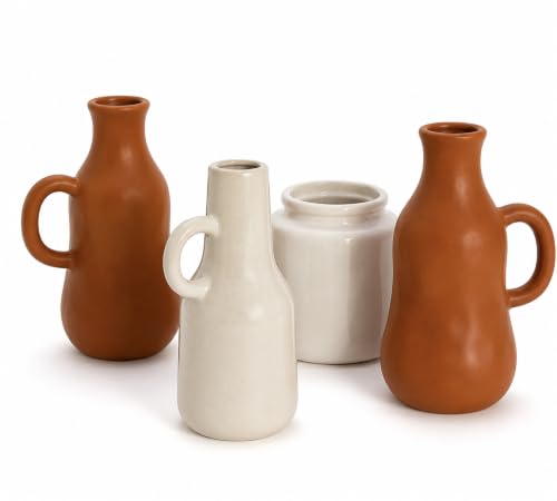 Chaks - Boho vases, ceramic home accessories, set of 4