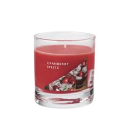 Wax Lyrical Cranberry Spritz Candle - Bright & Festive - Red Winter Berry Scent - Up to 50 Hours