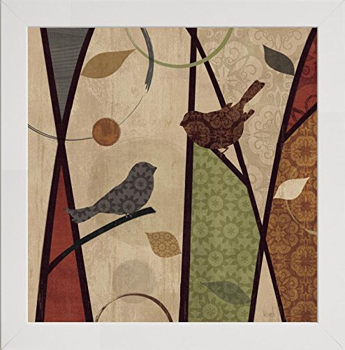 Frame Company Watson Range Pieces of Nature II Spice by Veronique Charron, Photo Frame - 40 x 40 cm, White