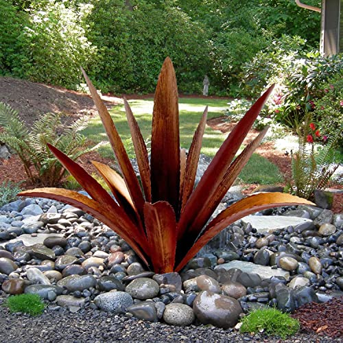 clyqyy DIY Metal Agave Plant Art Yard Tequila Art Sculpture, Tequila Rustic  Garden Sculpture Statue Outdoor Decor,Agave Metal Plants for Yard, Garden  Lawn Ornaments (12 Leaves -Yellow) by Amazon | uFurnish.com