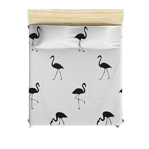 WELL HOME MOBILIARIO & DECORACIÓN Duvet Cover Set + 2 Pillowcases 240 x 220 cm White & Black