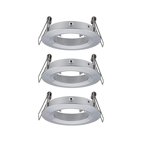 Paulmann 92484 Choose recessed luminaire spot Rigid max. 3x10 watt recessed Ceiling Spotlight Turned Aluminium recessed lamp Aluminium