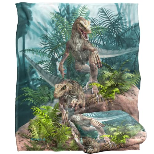 Jq Licensing - Royce Mcclure Bad Boy Raptor Dinosaurs Silky Touch Super Soft Throw Blanket 152 X 127 Cm