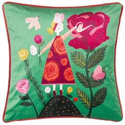 Kate Merritt Flower Girl Cushion Cover, 43 x 43cm
