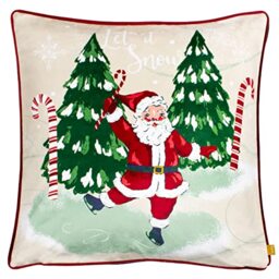 furn. Jolly Santa Polyester Filled Cushion (Multicolour - 43x43cm)