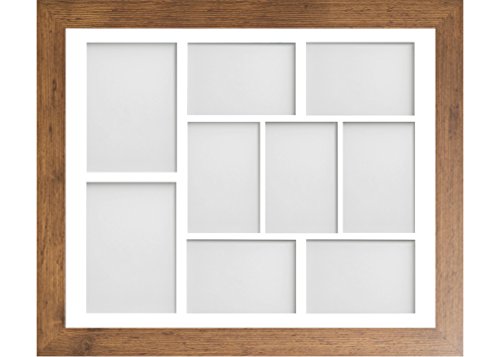 Frame Company Watson Rustic Multi-Aperture Photo Frame with Mount, 20x16 for 7x5 (x2) 6x4 (x4) * Choice of Frame Colour and Mount Design* NEW