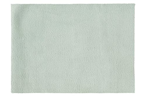 Eurofirany Decorative Rug Doormat Runner Bath Mat Living Room Bedroom Kitchen Rectangular Faux Fur Soft, Mint, 60 x 90 cm