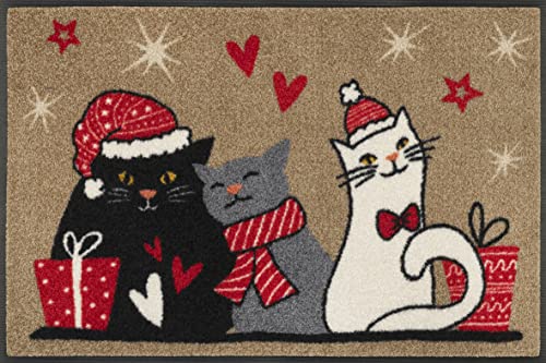Wash+Dry Cuddle Time Door Mat, 50 x 75 cm, Washable for Indoor and Outdoor Use