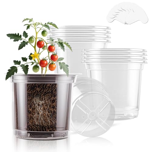 SupKing Plant Nursery Plastic Pot 5in 6pcs