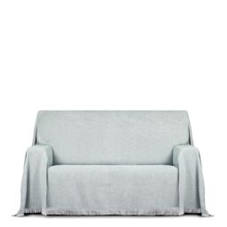 ECOMMERC3 - Alessia Multi-purpose Plaid Size 230 x 260 cm - Multipurpose Bedspread Sky Colour Decorative Bedspread for Sofa and Bed
