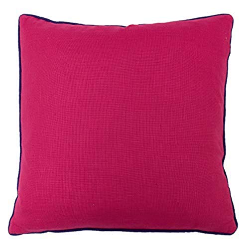 "Riva Paoletti Cushion Cover, Viscose, Fuchsia/Purple, 45cm x 45cm (18"" x 18"" inches)"