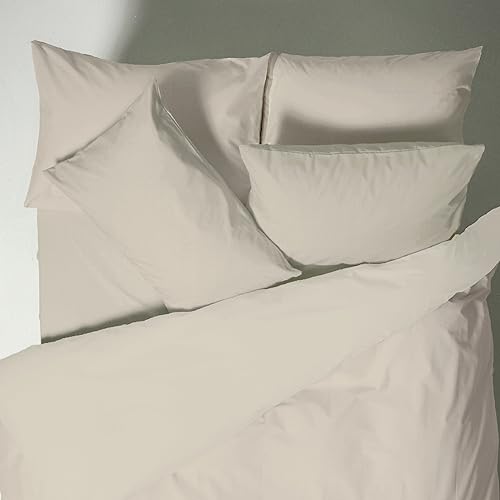 Bianca Plain Dyed Neutral Duvet Cover Set 240 x 220 + 60 x 70 (2)