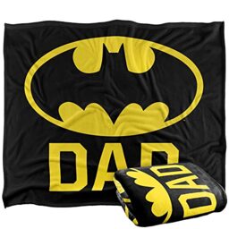BATMAN Bat Dad Officially Licensed Silky Touch Super Soft Throw Blanket 152 x 127 cm