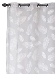 Atout Ciel Eyelet Curtain 140 x 240 cm Grey Ready to Hang