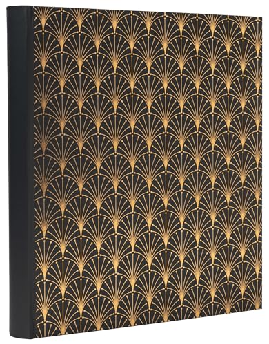 Exacompta - Ref 16095E - NeoDeco book photo album - 300 photos - 60 black pages - format 29 x 32 cm - cardboard cover covered with black textured paper with glossy effect