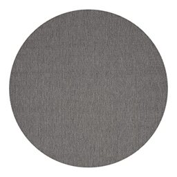 Mia's Teppiche Lara In- and Outdoor Rug, Flat Fabric, 160 cm, round, Anthracite