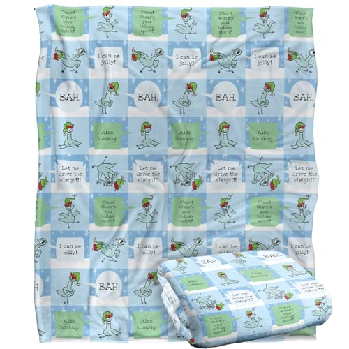 Dont Let The Pigeon Drive The Sleigh Pigeon Pattern Silky Touch Super Soft Throw Blanket 152 X 127 Cm