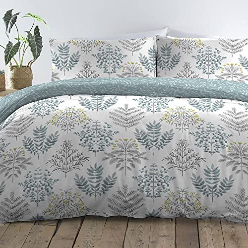 Dreams and Drapes - Emily - Easy Care Duvet Cover Set - Single Bed Size in Duck Egg