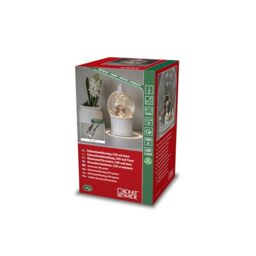 Konstsmide Christmas Snow Globe with Timer, Rotating Decorations, USB or Battery Power, Snowman Scene