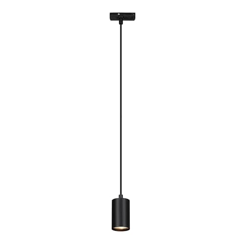 Briloner - Rail System Hanging lamp, combinable, Accessories, Tracklight, Pendant lamp, GU10, Ceiling Light, Ceiling Light, 1410x82x55 mm (LxWxD), Black