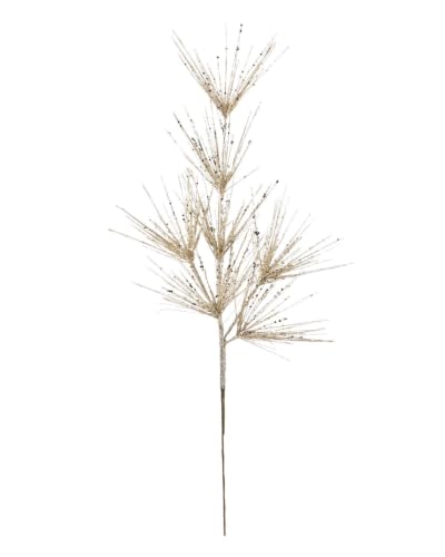 Latte Glitter Firework Christmas Tree Spray, 74cm Decorative Pick - Latte glitter firework spray, 74cm Christmas tree pick for wreaths, garlands and festive arrangements