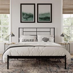 DHP Furniture Jensen Metal Bed Black King