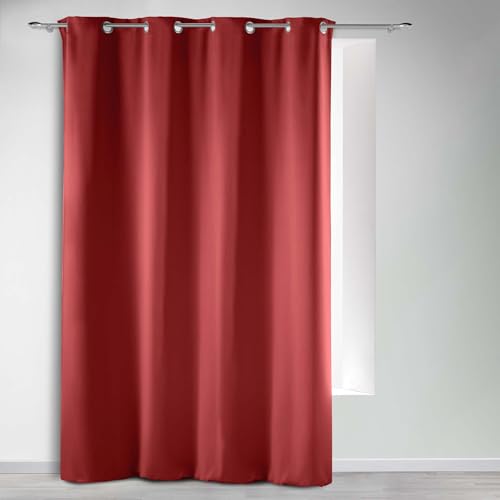 Douceur d'Intérieur, Blackout Curtain with Eyelets 135 x 280 cm Pomegranate