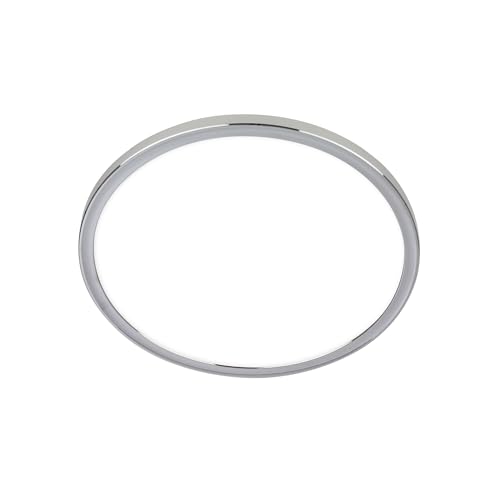 BRILONER - LED Bath Ceiling Light with indirect Light, Flat, IP54 dust and Splash Water Protection, Bathroom, lamp for Kitchen, Wet Room, 29.3x2.8 cm, Chrome
