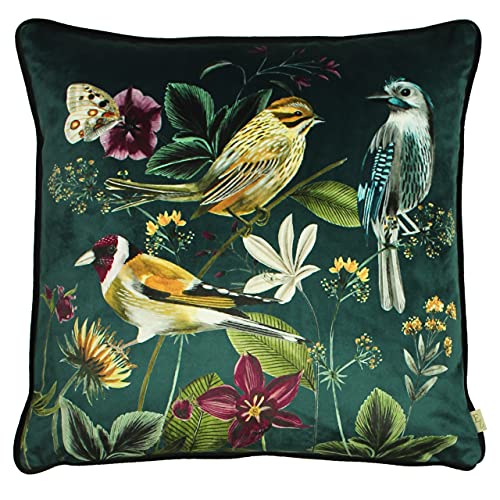 Evans Lichfield Midnight Garden Cushion Cover, Birds, 43 x 43 cm