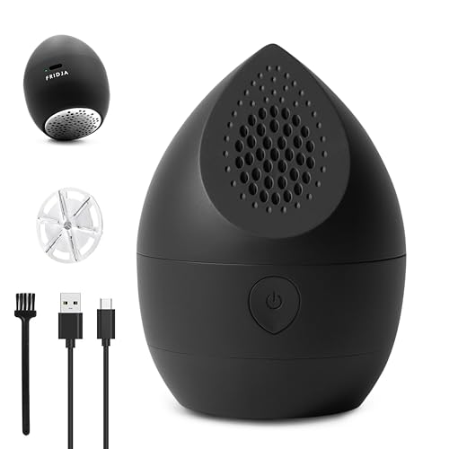 Fridja f40 Fabric Shaver, Lint & Bobble Remover for Clothes, USB-C, 45 Min - Electric lint remover revives jumpers, coats, bedding and upholstery, with an easy-clean container for tidy fabric care.