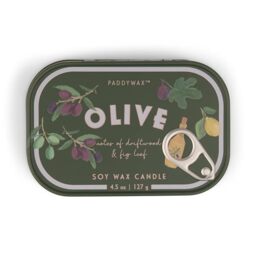 Paddywax Bistro Olive Scented Candle - 127g - Reusable Tin