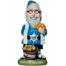 GNOMBRE INC Shalom Jewish Gnome Rabbi Indoor/Outdoor Handpainted Weather-Resistant Resin