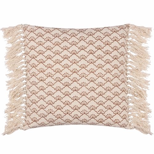 Yard Saku Blossom Fringed Polyester Filled Cushion