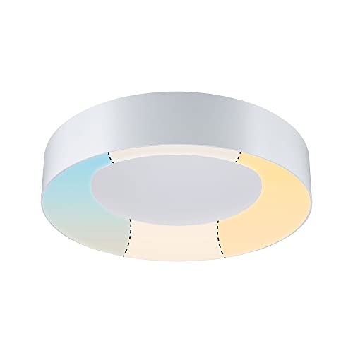 Paulmann 78947 LED Ceiling Light Casca IP44 White Switch 3200lm 230V 25W White Round Metal, Plastic 3000 K