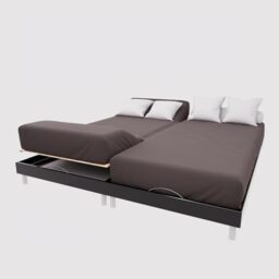 Soleil d'Ocre, TPR Fitted Sheet Cotton 57 Thread Count 2 x 80 x 200 cm Plain Brown