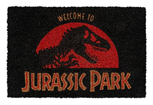 Grupo Erik Door Mat - Jurassic Park Merchandise - 15.7 x 23.6 in - 40 x 60 cm Coconut Coir, Waterproof, Non Slip Door Mats Indoor & Outdoor - Jurassic World Rebirth, Dinosaur Gifts for Adults