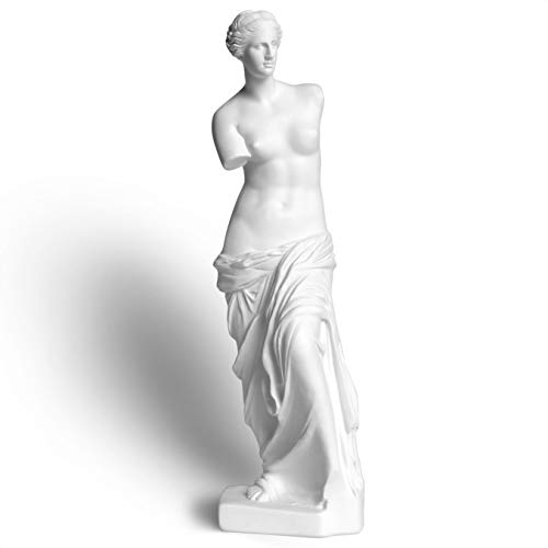 "Garwor Venus De Milo Aphrodite of Milos Greek Mythology Goddess of Love and Beauty 12"" Resin Statue Sculpture Figurine Art Decor,Venus De Milo Bust"