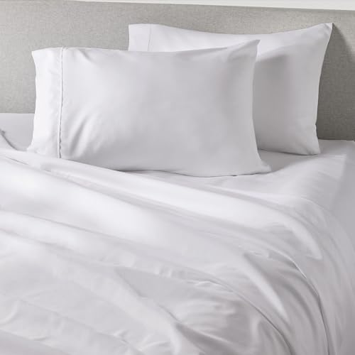 PeachSkinSheets Cooling Bed Sheets for Hot Sleepers - Ultra-Soft Breathable Peachskin Performance Fabric???, Moisture-Wicking, Deep Pocket Sheet Set, Oeko-TEX??, (XL Full Size, Classic White)