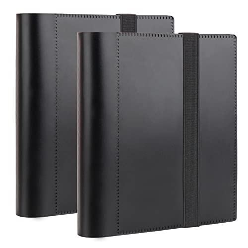 Aevdor Photo Album 8x10, 8x10 Photo Album Book Holds 68 Photos, Art Portfolio Binder for 8 x 10 Pictures, Photo Albums for 8x10 Photos, 10x8 Sheet Protector Folder for Photos, Kids Artwork, 2Pcs Black