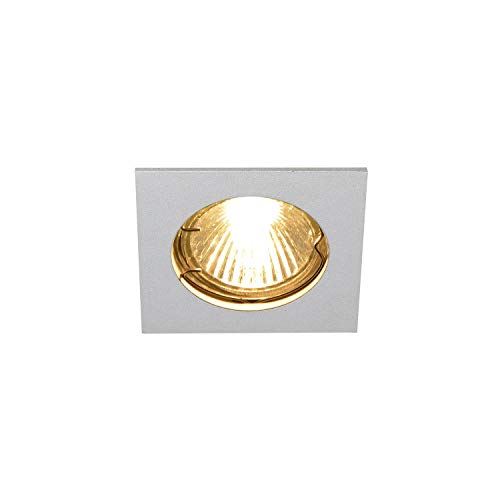 SLV Recessed Ceiling Light Pika QPAR51 / spot, floodlight, Ceiling Spotlight, Ceiling Light, recessed Light LED, Indoor Lighting / GU10 50W Grey