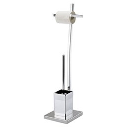 "MSV ""Pili Toilet Brush With Towel Rail/Roll Holder, Multi-Colour"