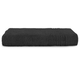 Komfortec Bath Towel 100 x 200 cm 100% Cotton Sauna Towel XXL Soft Large Terry Cloth Quick Drying Black