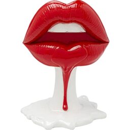 Kare Design Deco Object Hot Lips 26cm, Red, White, Modern, Statue, Gift Idea, Decorative Accessories, Decoration, Home Decor for Living Room, Bedroom, Office, 26x21x14 cm